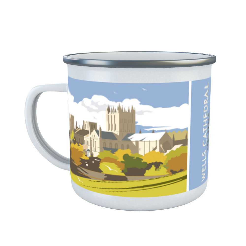 Wells Cathedral, Somerset Enamel Mug