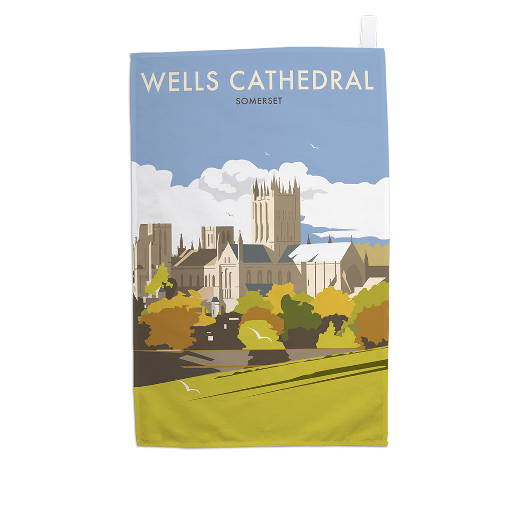 Wells Cathedral, Somerset Tea Towel