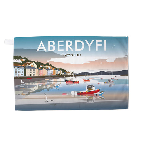 Aberdyfi, Gwynedd Tea Towel