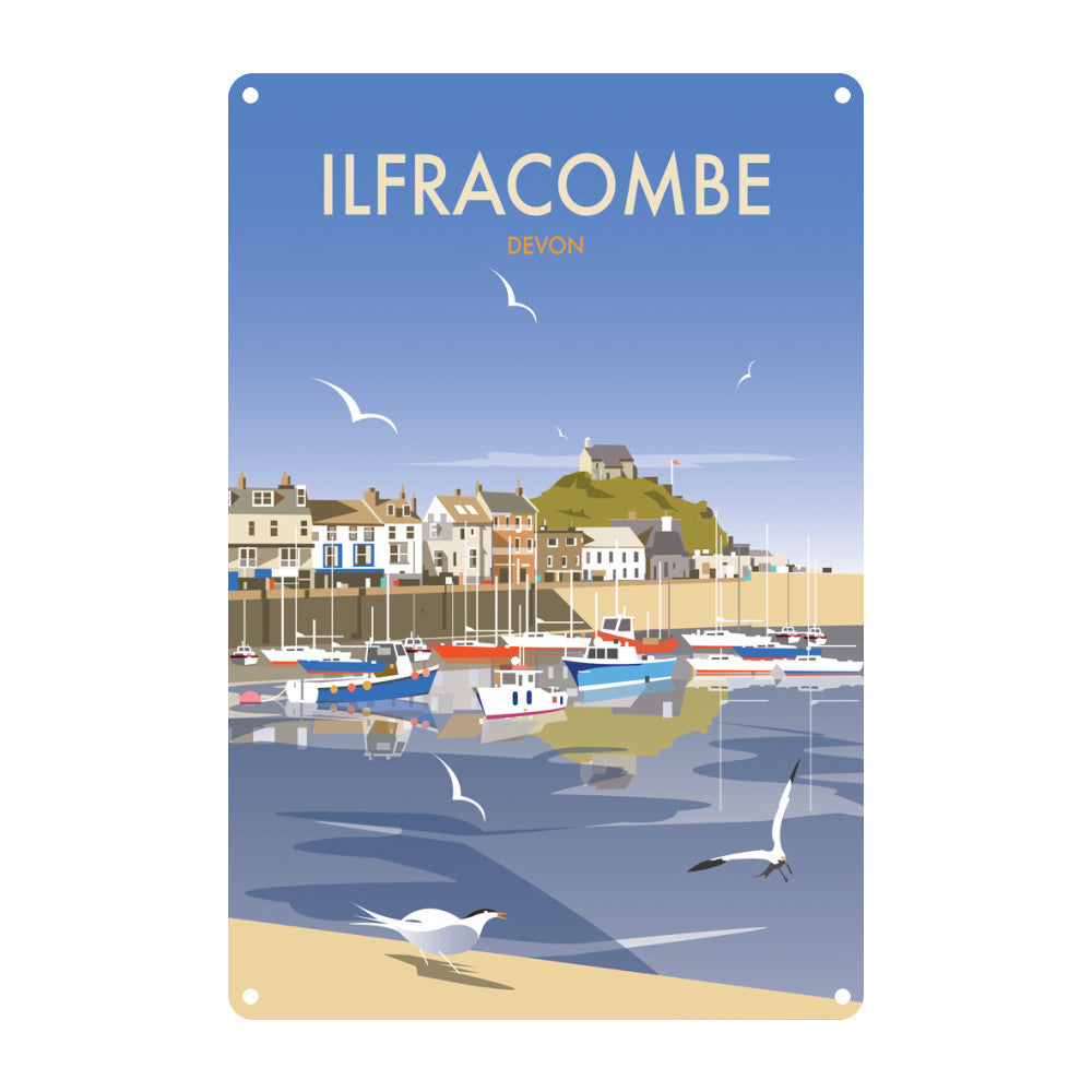 Ilfracombe, Devon Metal Sign – Dave Thompson Art