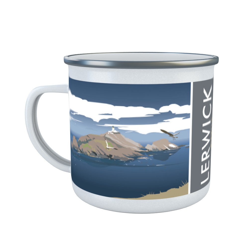 Shetland, Scotland Enamel Mug