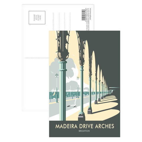 Madeira Drive Arches, Brighton Postcard Pack of 8