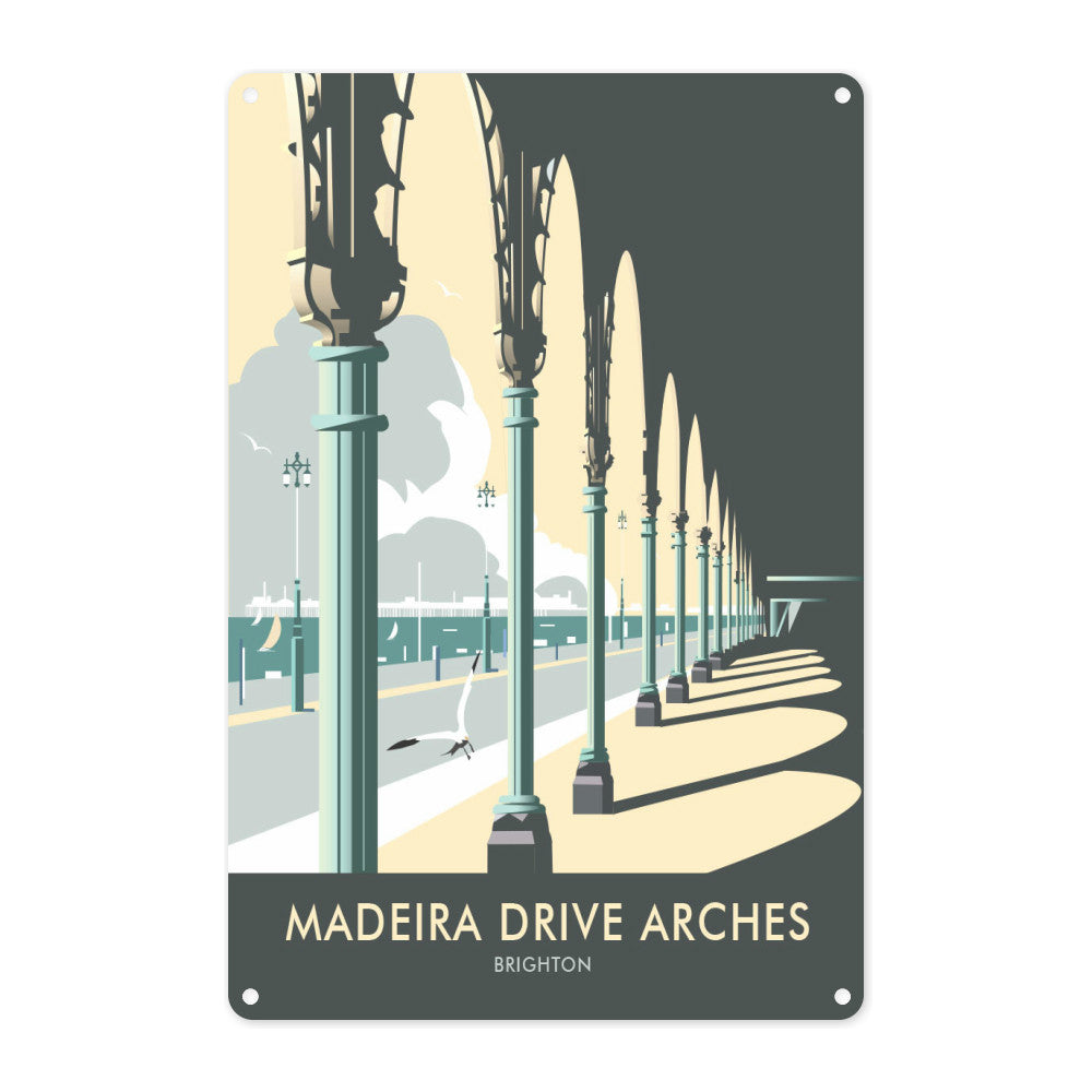 Madeira Drive Arches, Brighton Metal Sign
