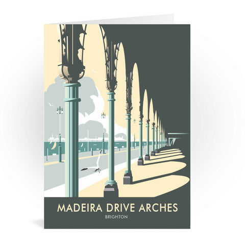Madeira Drive Arches, Brighton Greeting Card