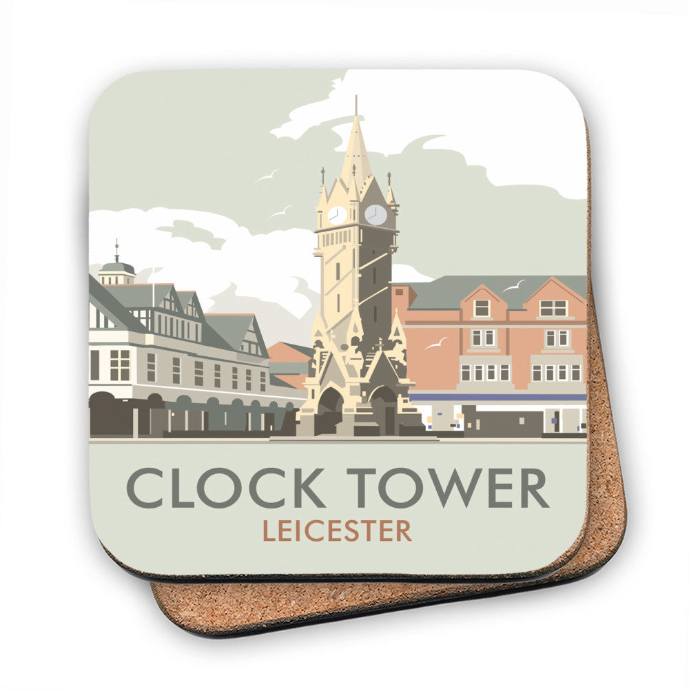 Clock Tower, Leicester - Cork Coaster