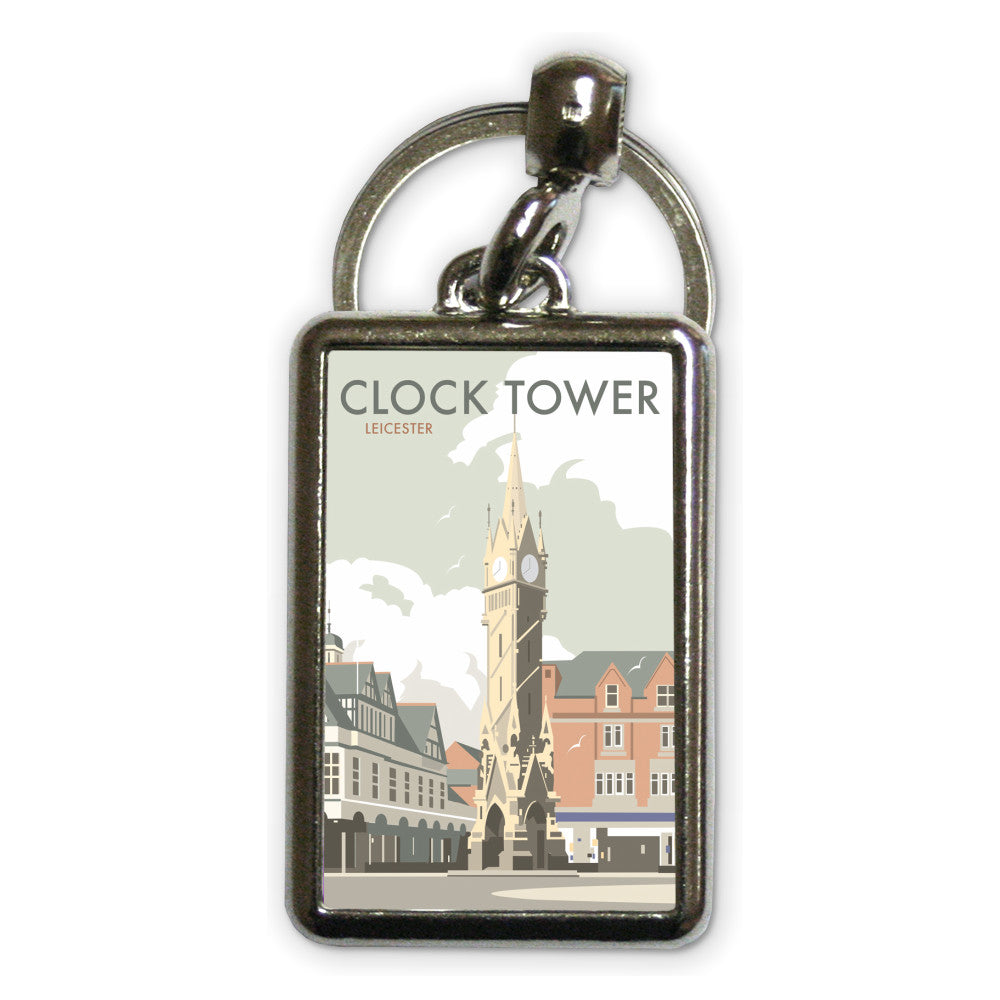 Clock Tower, Leicester Metal Keyring