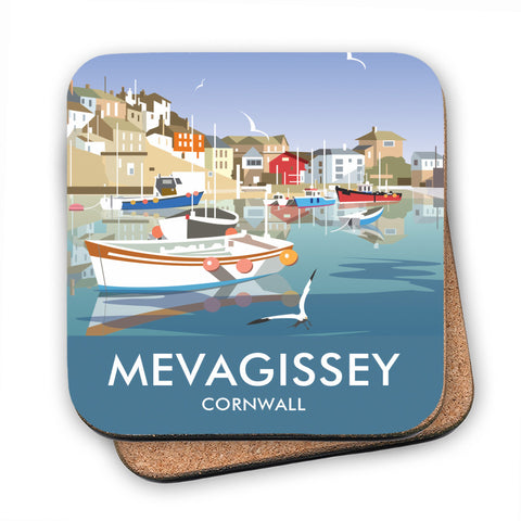 Mevagissey, Cornwall - Cork Coaster