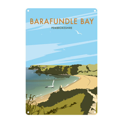 Barafundle Bay, Pembrokeshire Metal Sign