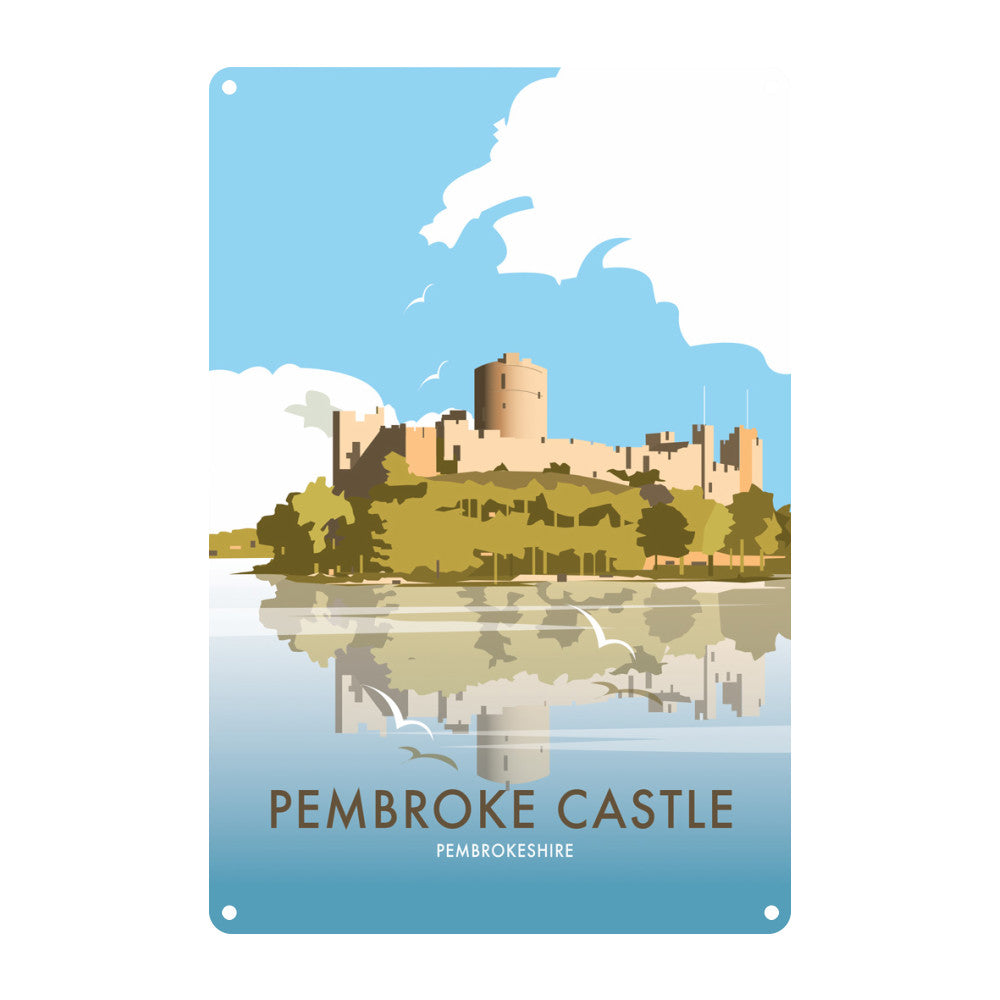 Pembroke Castle, Pembrokeshire Metal Sign