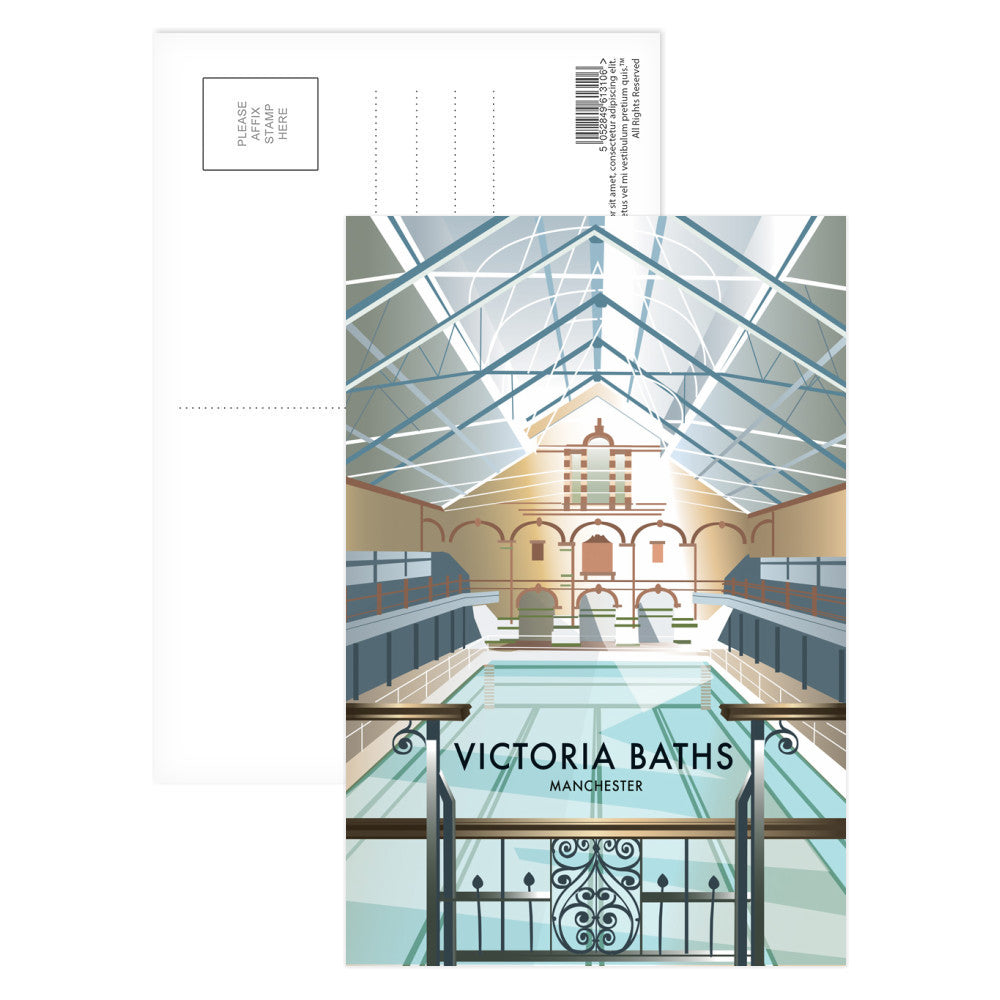 Victoria Baths, Manchester Postcard Pack of 8