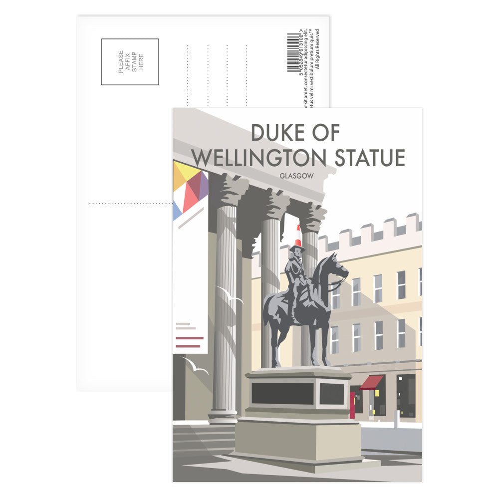 Duke Of Wellington Statue, Glasgow Postcard Pack of 8