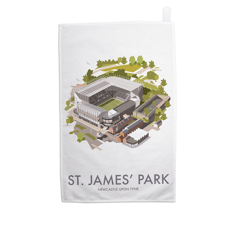 St. James' Park, Newcastle Upon Tyne Tea Towel