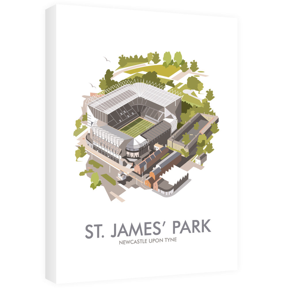 St. James Park, Newcastle Upon Tyne - Canvas