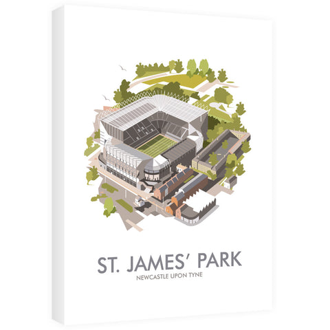 St. James Park, Newcastle Upon Tyne - Canvas