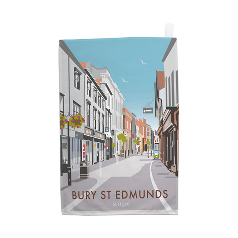 Bury St Edmunds, Suffolk Tea Towel