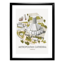 Load image into Gallery viewer, Metropolitan Cathedral, Liverpool Art Print
