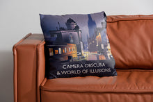 Load image into Gallery viewer, Camre Obscura &amp; World Of Illusions, Edinburgh Cushion
