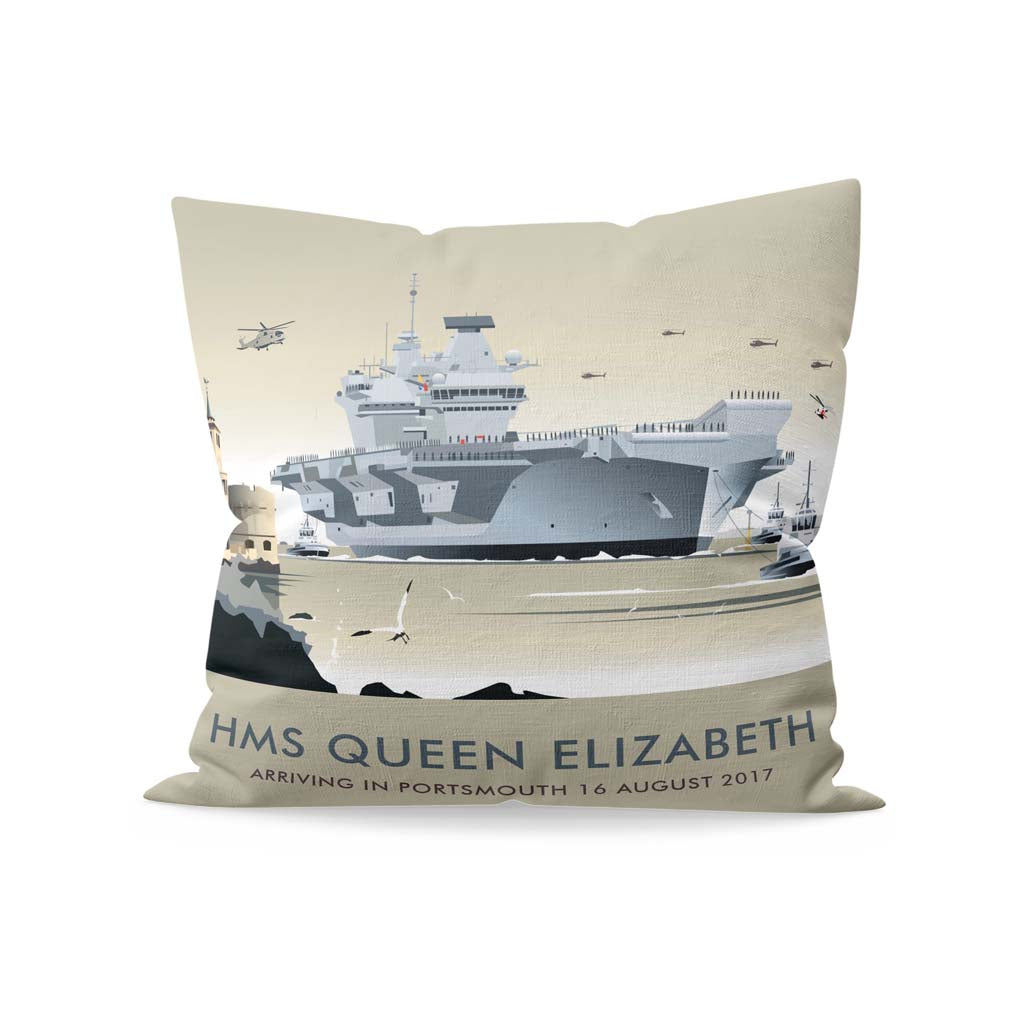 Hms Queen Elizabeth, Portsmouth 2017 Cushion