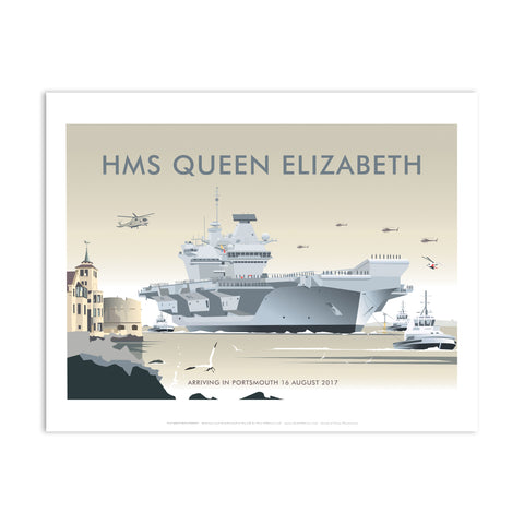 Hms Queen Elizabeth, Portsmouth 2017 Art Print