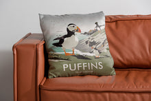 Load image into Gallery viewer, Puffins, Pemrokshire Cushion
