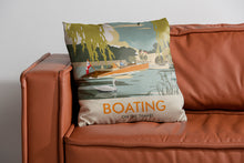 Load image into Gallery viewer, Boating, On The Thames Cushion
