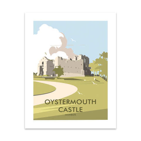 Oystermouth Castle, Mumbles Art Print