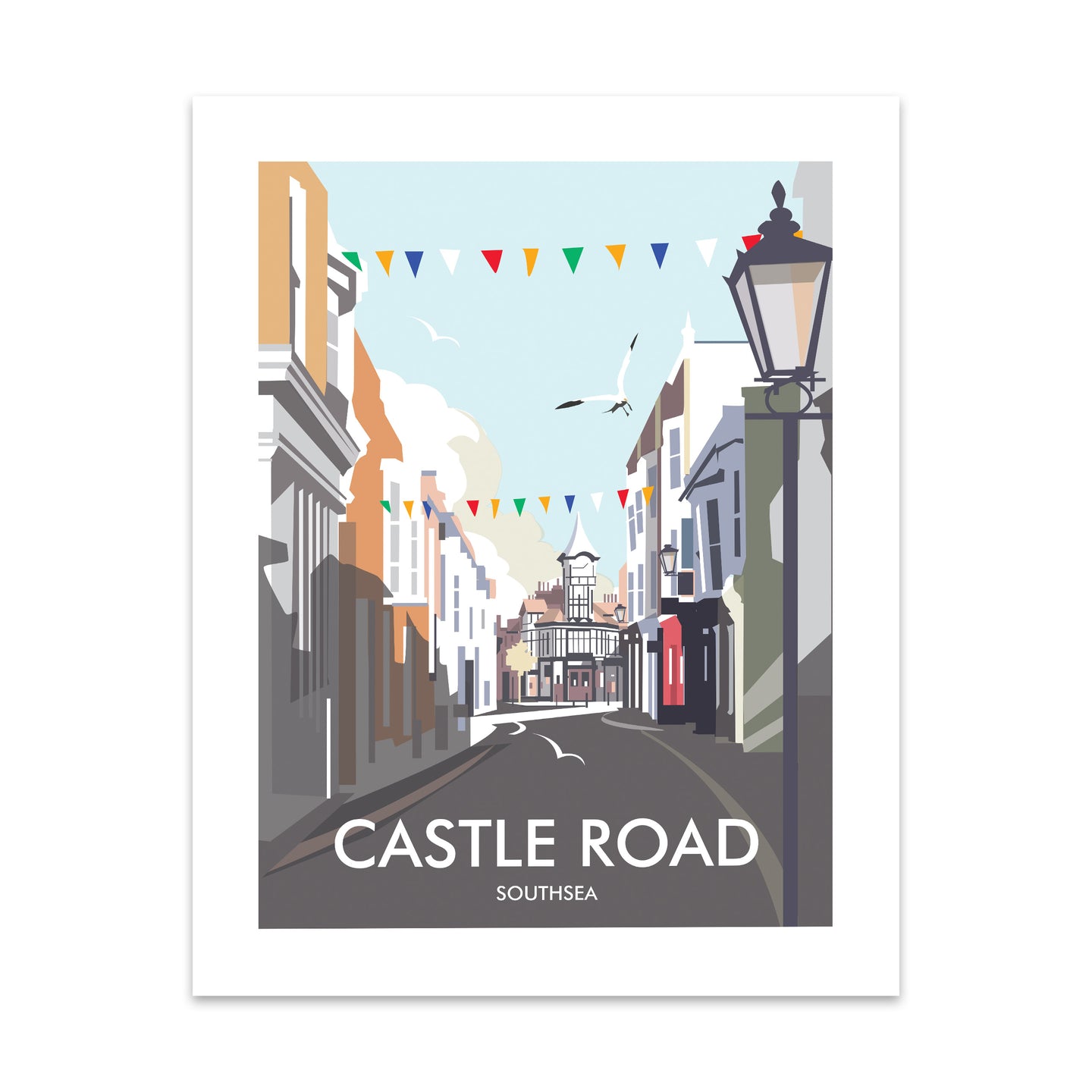 Castle Road, Southsea Art Print