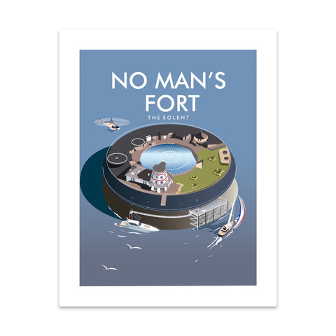 No Man'S Fort, The Solent Art Print