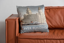 Load image into Gallery viewer, Liver Building, Liverpool Cushion
