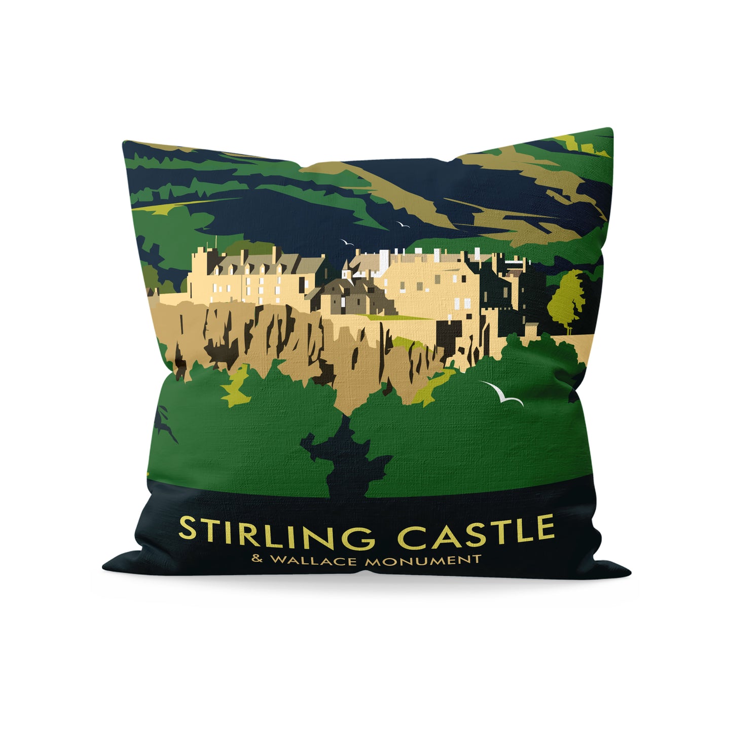 Stirling Castle & Wallace Monument Cushion