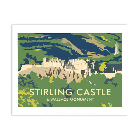 Stirling Castle & Wallace Monument Art Print