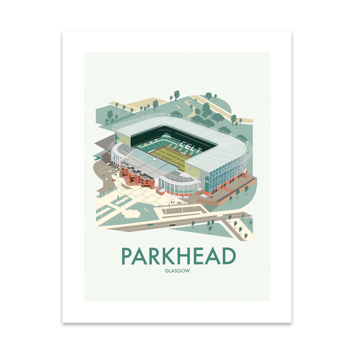 Parkhead, Glasgow Art Print