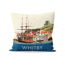 Load image into Gallery viewer, Whitby, Captain Cook&#39;s Ship Hms Endeavour Cushion
