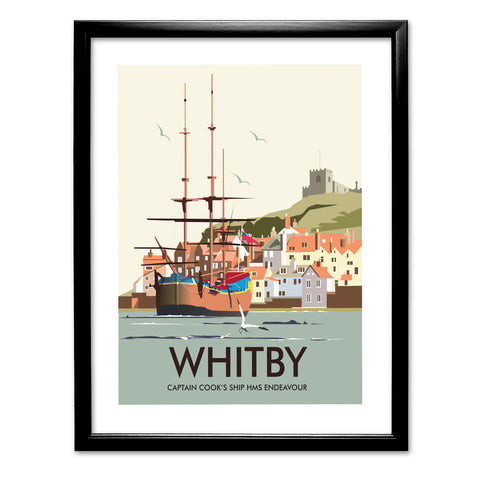 Whitby, Captain Cook'S Ship Hms Endeavour Art Print