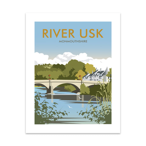 River Usk, Monmouthshire Art Print