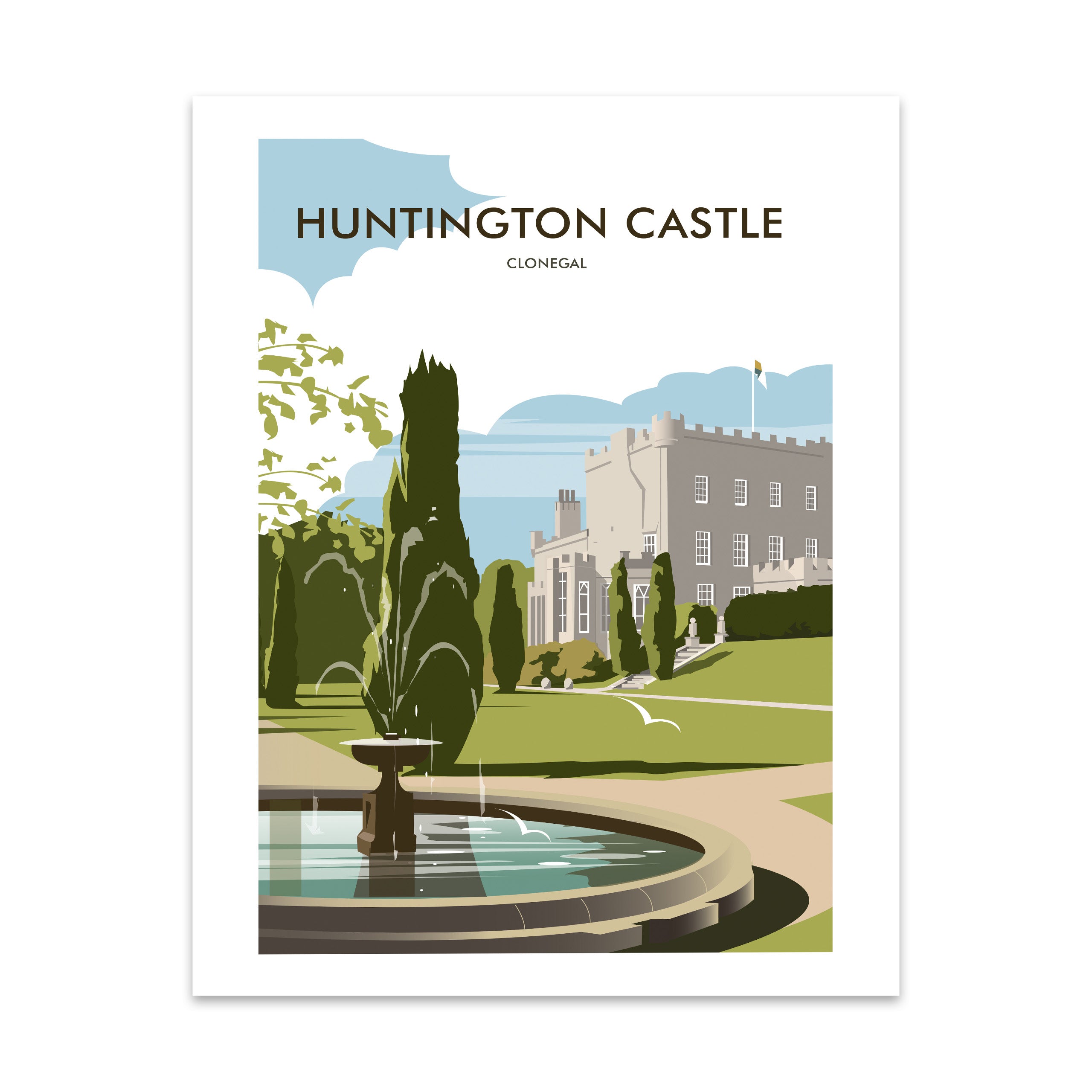 Huntington Castle, Clonegal Art Print – Dave Thompson Art