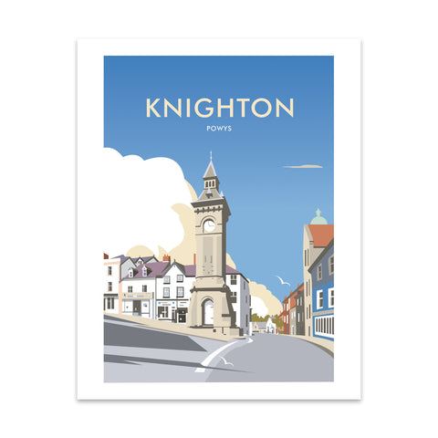 Knighton, Powys Art Print
