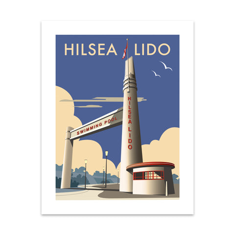 Hilsea Lido Art Print