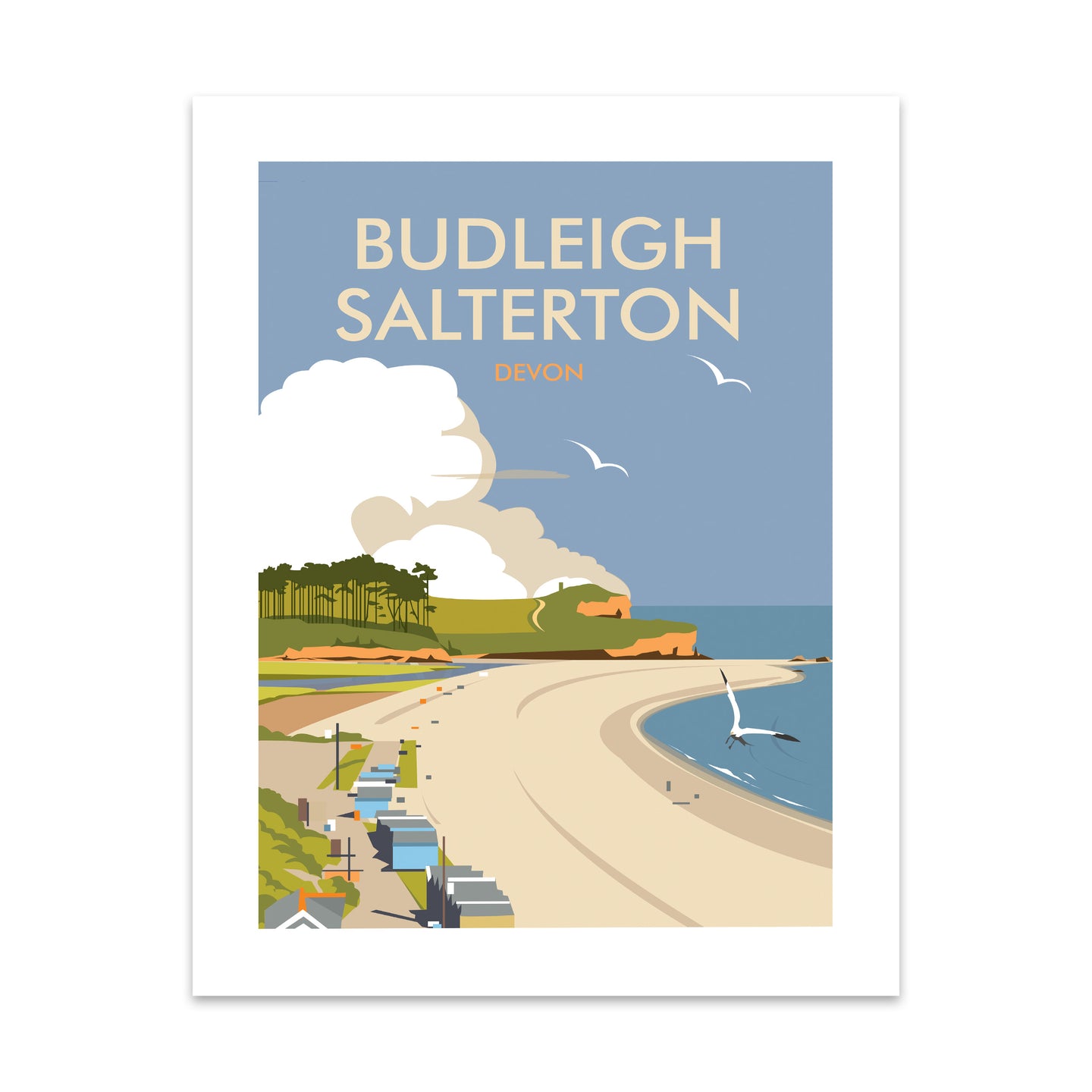 Budleigh Salterton, Devon Art Print