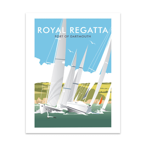 Royal Regatta, Port Of Dartmouth Art Print