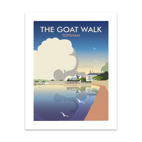 The Goat Walk, Topsham Art Print
