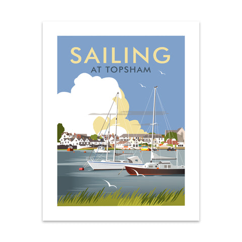 Sailing At Topsham Art Print