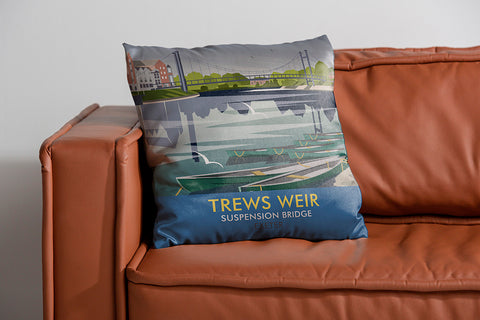 Trews Weir, Suspension Bridge, Exeter Cushion