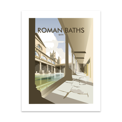 Roman Baths, Bath Art Print