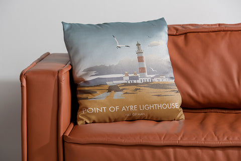 Point Of Ayre Lighthouse, Isle Of Man Cushion