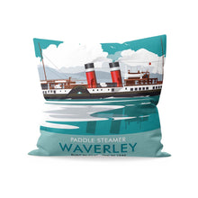 Load image into Gallery viewer, Waverley, Paddle Steamer, Glasgow Cushion
