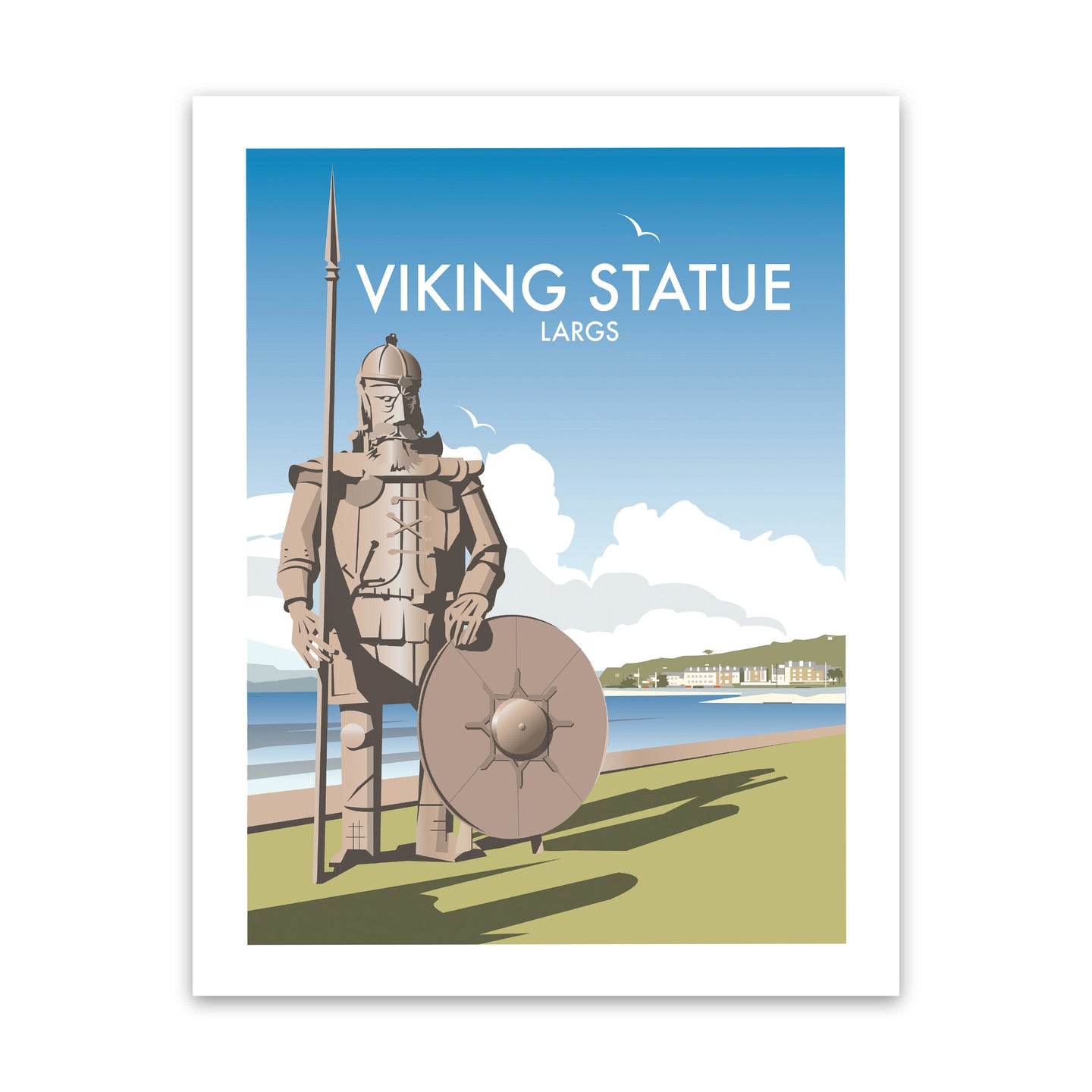 Viking Statue, Largs, Scotland Art Print