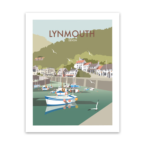 Lynmouth, Devon Art Print