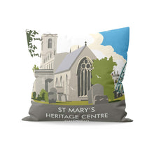 Load image into Gallery viewer, St Mary&#39;s Heritage Centre, Gateshead, Tyne And Wear Cushion
