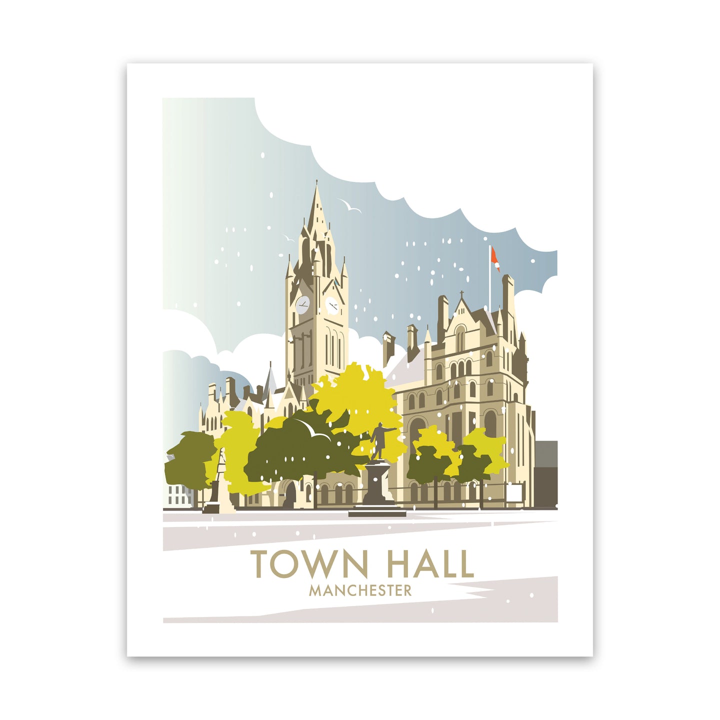 Town Hall, Manchester Art Print